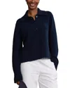 Jenni Kayne Stevie Cashmere Blend Polo Sweater In Blue