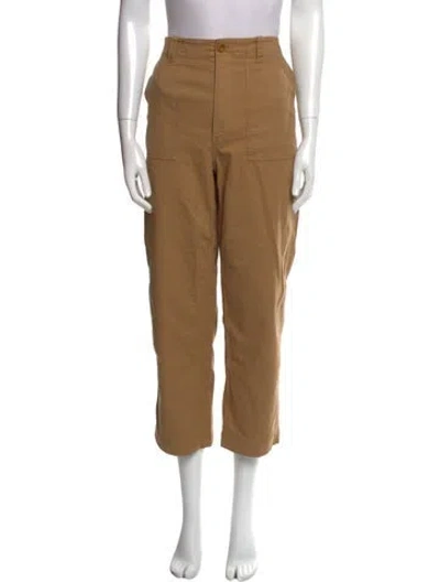 Pre-owned Jenni Kayne Straight Leg Pants In Brown