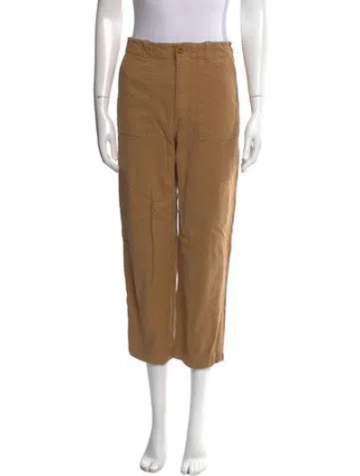 Pre-owned Jenni Kayne Straight Leg Pants In Brown
