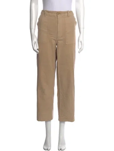 Pre-owned Jenni Kayne Straight Leg Pants In Brown
