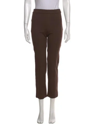 Pre-owned Jenni Kayne Straight Leg Pants In Brown