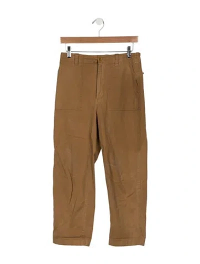 Pre-owned Jenni Kayne Straight Leg Pants In Brown