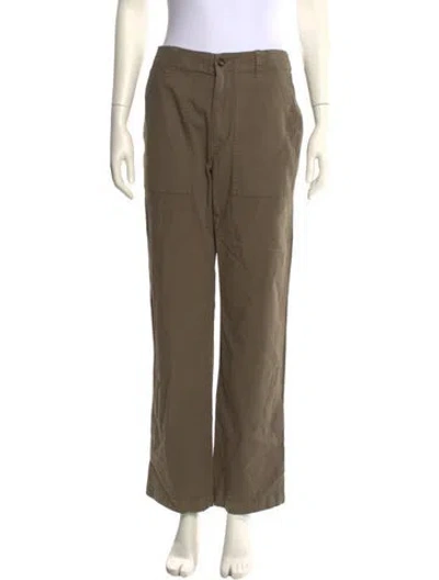 Pre-owned Jenni Kayne Straight Leg Pants In Green