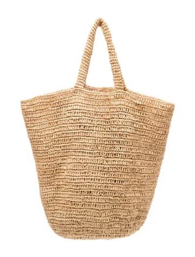 Pre-owned Jenni Kayne Straw Tote In Neutrals