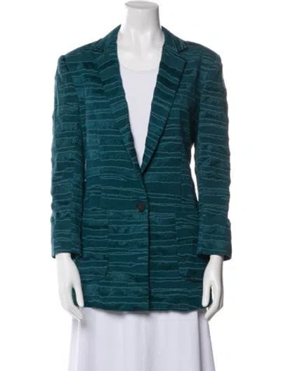 Pre-owned Jenni Kayne Striped Blazer W/ Tags In Blue