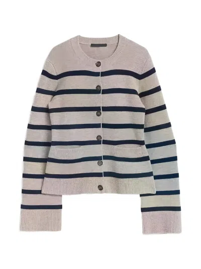 Jenni Kayne Striped Button Knitwear In Multi