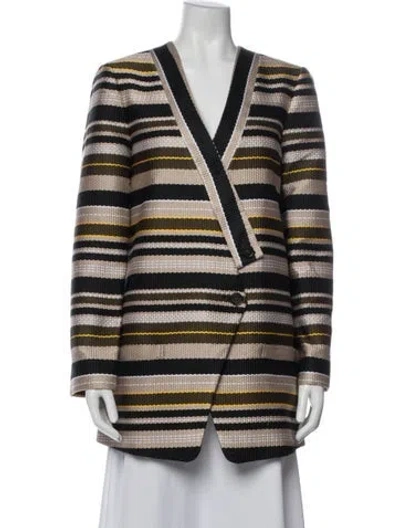 Pre-owned Jenni Kayne Striped Jacket In Neutrals