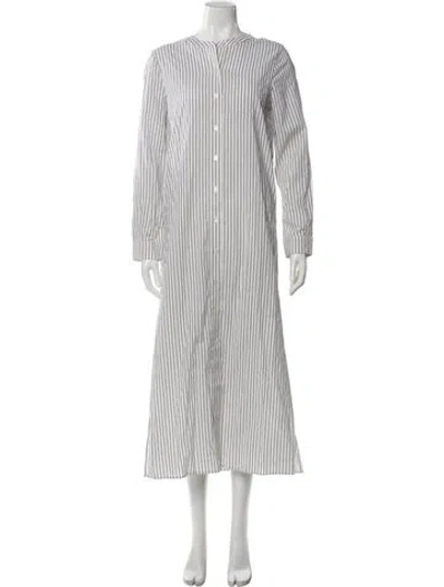 Pre-owned Jenni Kayne Striped Long Dress W/ Tags In White