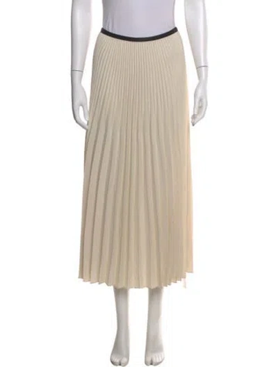 Pre-owned Jenni Kayne Striped Midi Length Skirt W/ Tags In Neutral