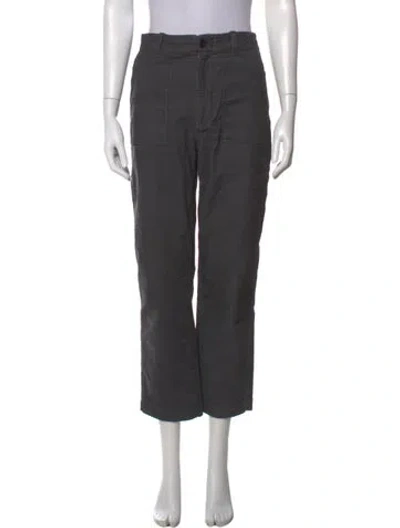 Pre-owned Jenni Kayne Striped Wide Leg Pants In Grey