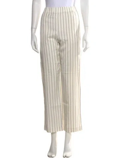 Pre-owned Jenni Kayne Striped Wide Leg Pants In Neutral