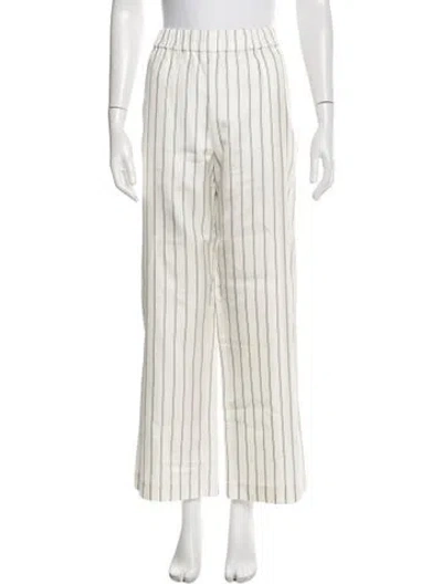 Pre-owned Jenni Kayne Striped Wide Leg Pants W/ Tags In Brown