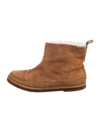 Pre-owned Jenni Kayne Suede Boots In Brown
