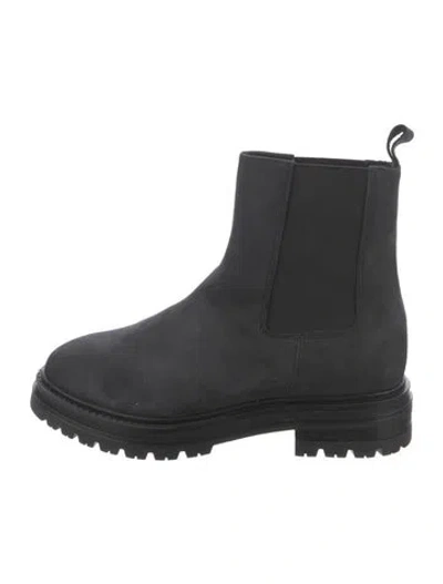 Pre-owned Jenni Kayne Suede Chelsea Boots In Black