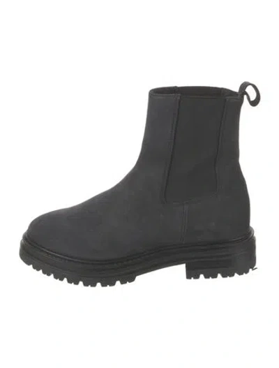 Pre-owned Jenni Kayne Suede Chelsea Boots In Black