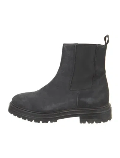 Pre-owned Jenni Kayne Suede Chelsea Boots In Black