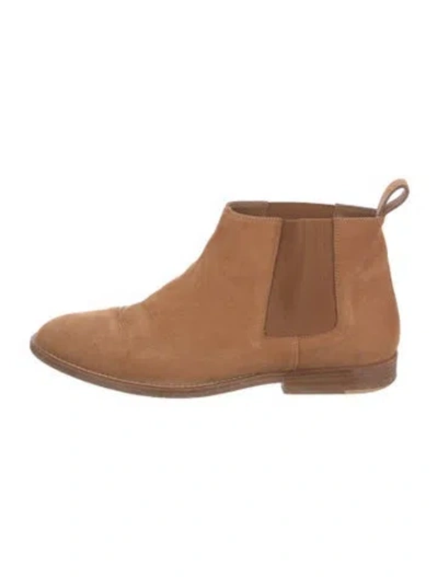Pre-owned Jenni Kayne Suede Chelsea Boots In Neutral
