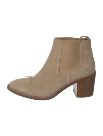 Pre-owned Jenni Kayne Suede Chelsea Boots In Neutral