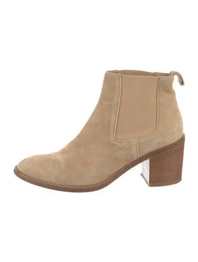Pre-owned Jenni Kayne Suede Chelsea Boots In Neutral