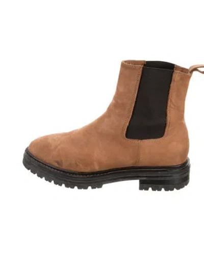 Pre-owned Jenni Kayne Suede Chelsea Boots In Neutral