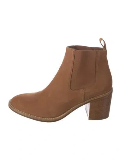 Pre-owned Jenni Kayne Suede Chelsea Boots In Neutral