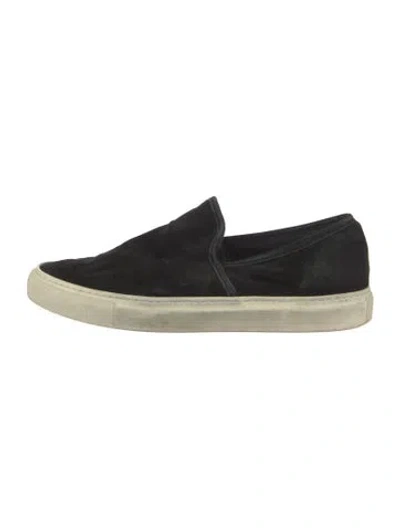 Pre-owned Jenni Kayne Suede Loafers In Black