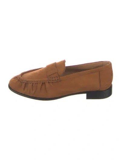 Pre-owned Jenni Kayne Suede Loafers In Brown
