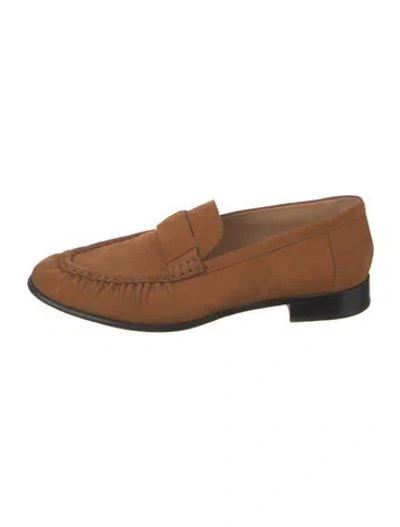Pre-owned Jenni Kayne Suede Loafers In Brown