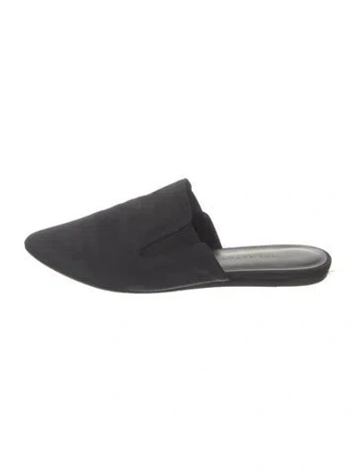 Pre-owned Jenni Kayne Suede Mules In Black
