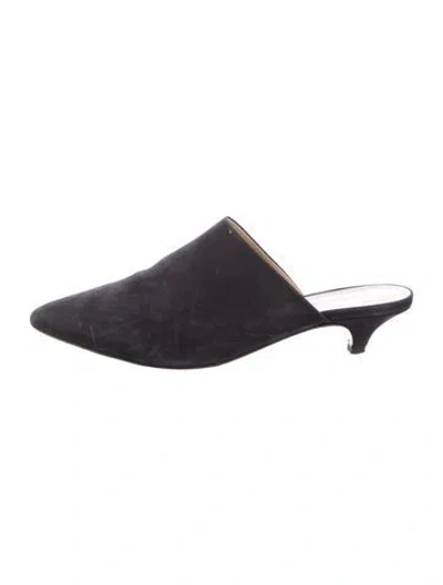 Pre-owned Jenni Kayne Suede Mules In Blue