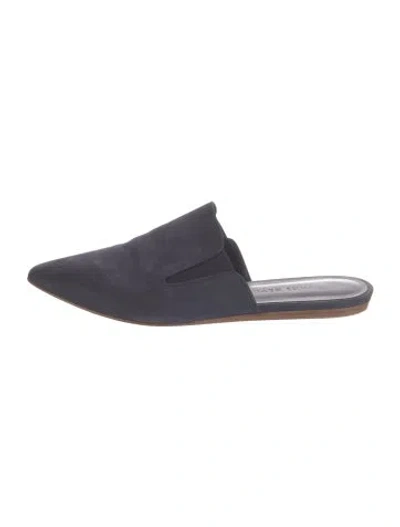 Pre-owned Jenni Kayne Suede Mules In Blue