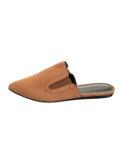 Pre-owned Jenni Kayne Suede Mules In Brown