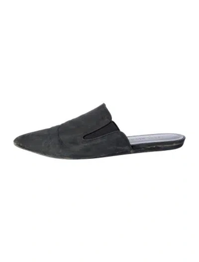 Pre-owned Jenni Kayne Suede Mules In Gray