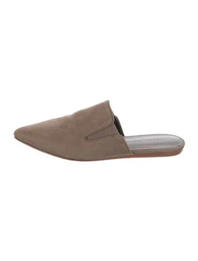 Pre-owned Jenni Kayne Suede Mules In Green