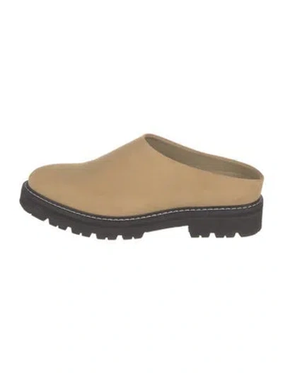 Pre-owned Jenni Kayne Suede Mules In Neutrals