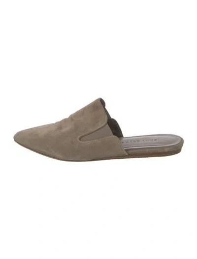 Pre-owned Jenni Kayne Suede Mules In Neutrals