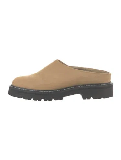 Pre-owned Jenni Kayne Suede Mules In Neutrals