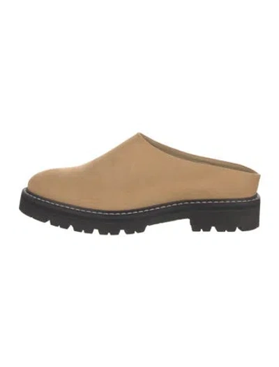 Pre-owned Jenni Kayne Suede Mules In Neutrals