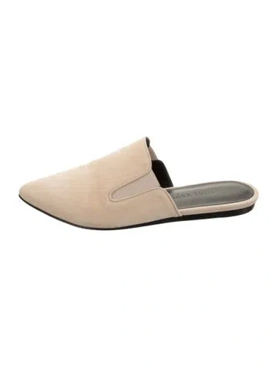 Pre-owned Jenni Kayne Suede Mules In Neutrals