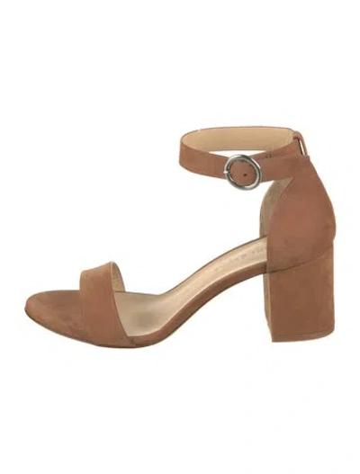 Pre-owned Jenni Kayne Suede Sandals In Brown