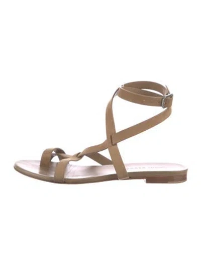 Pre-owned Jenni Kayne Suede Sandals In Neutrals