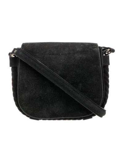 Pre-owned Jenni Kayne Suede Shoulder Bag In Black