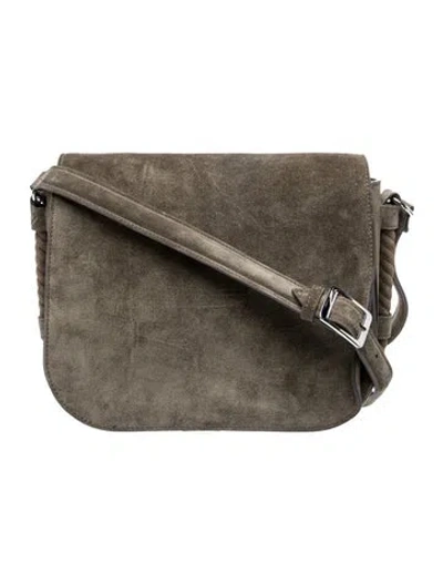 Pre-owned Jenni Kayne Suede Shoulder Bag In Green
