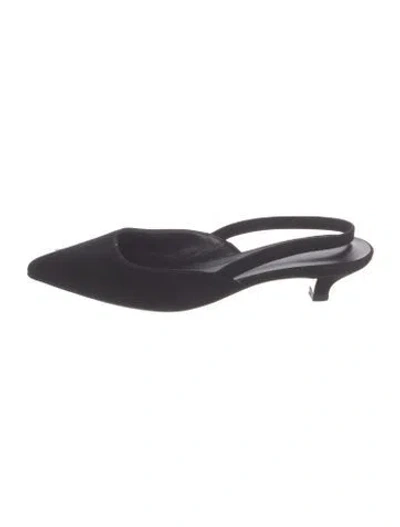 Pre-owned Jenni Kayne Suede Slingback Pumps In Blue
