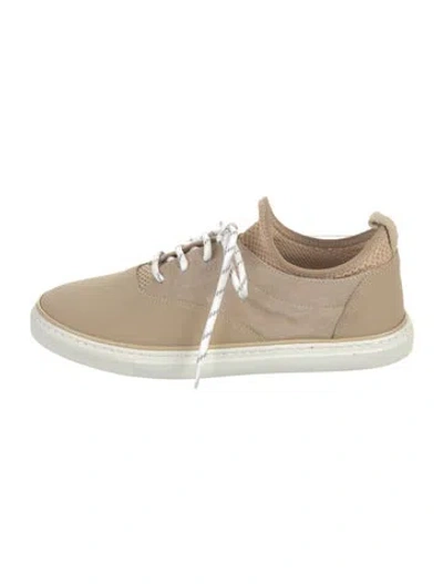 Pre-owned Jenni Kayne Suede Sneakers In Neutral
