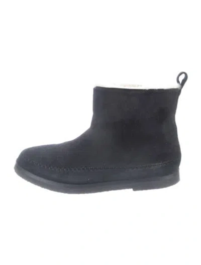 Pre-owned Jenni Kayne Suede Whipstitch Trim Boots In Multi