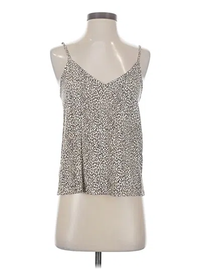 Pre-owned Jenni Kayne Tank Top Silver Halter Neckline Tops