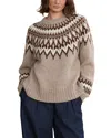 Jenni Kayne Thatcher Crewneck Sweater In Brown