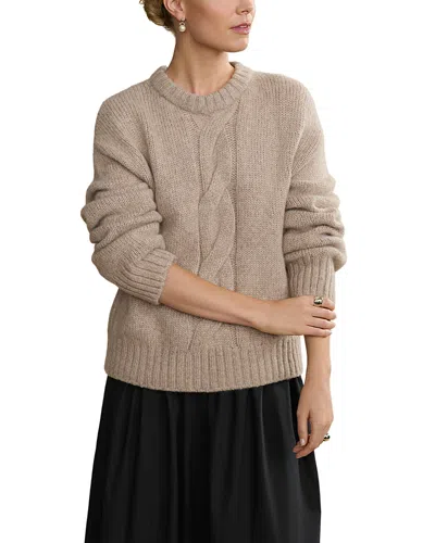 Jenni Kayne Tove Crewneck Sweater In Neutral