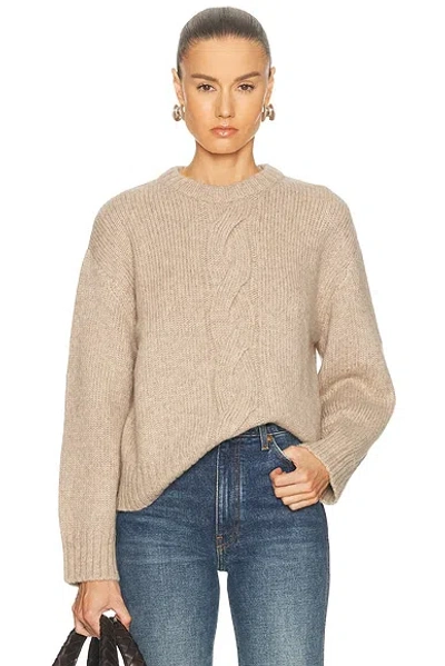 Jenni Kayne Tove Crewneck Sweater In Neutral